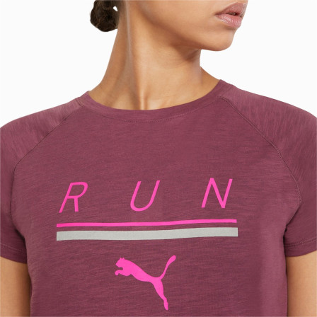 Camiseta Manga Corta de running Run 5K Logo Ss Tee W