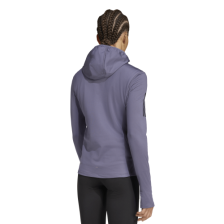 Sudadera de running Own The Run Winterized Hooded Half-Zip