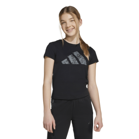 Camiseta de sportswear adidas Girls Animal Big Logo Single Jersey T-Shirt Kids