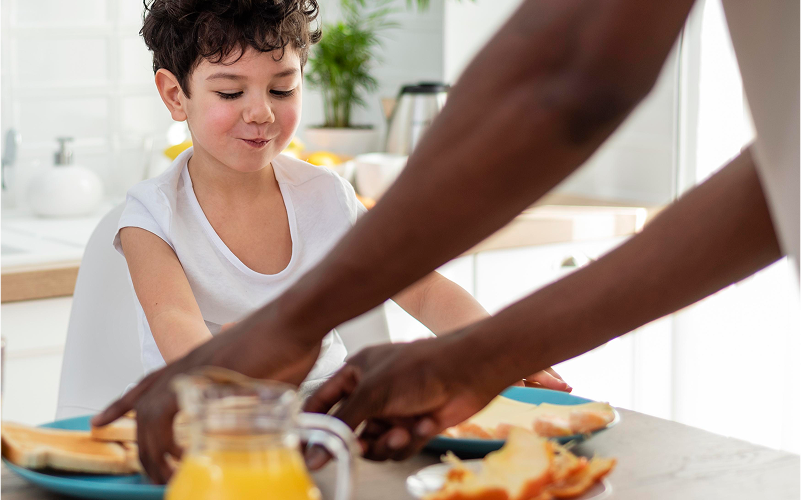 desayuno niño